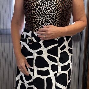 Carlisle Collection Animal Print Dress